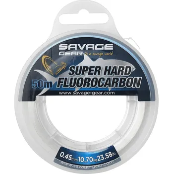 Savage Gear Fluorocarbon Super Hard Clear - 50 m 0,55 mm 15,9 kg