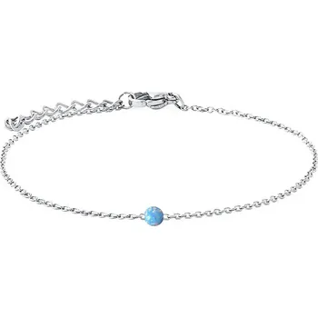 Náhrdelník NUBIS® Ocelový náramek s opálem - kulička 5 mm - NBP74-OP26