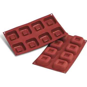 Forma na pečení Forma silikonová (8 ks cihla čtverec velký) 6,25x6,25 v.2,5 cm