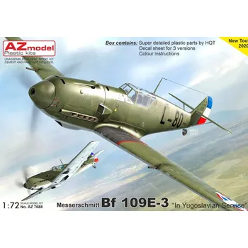 Plastikový model 1:72 Messerschmitt Bf 109 E-3 „in Yugoslavian Service“