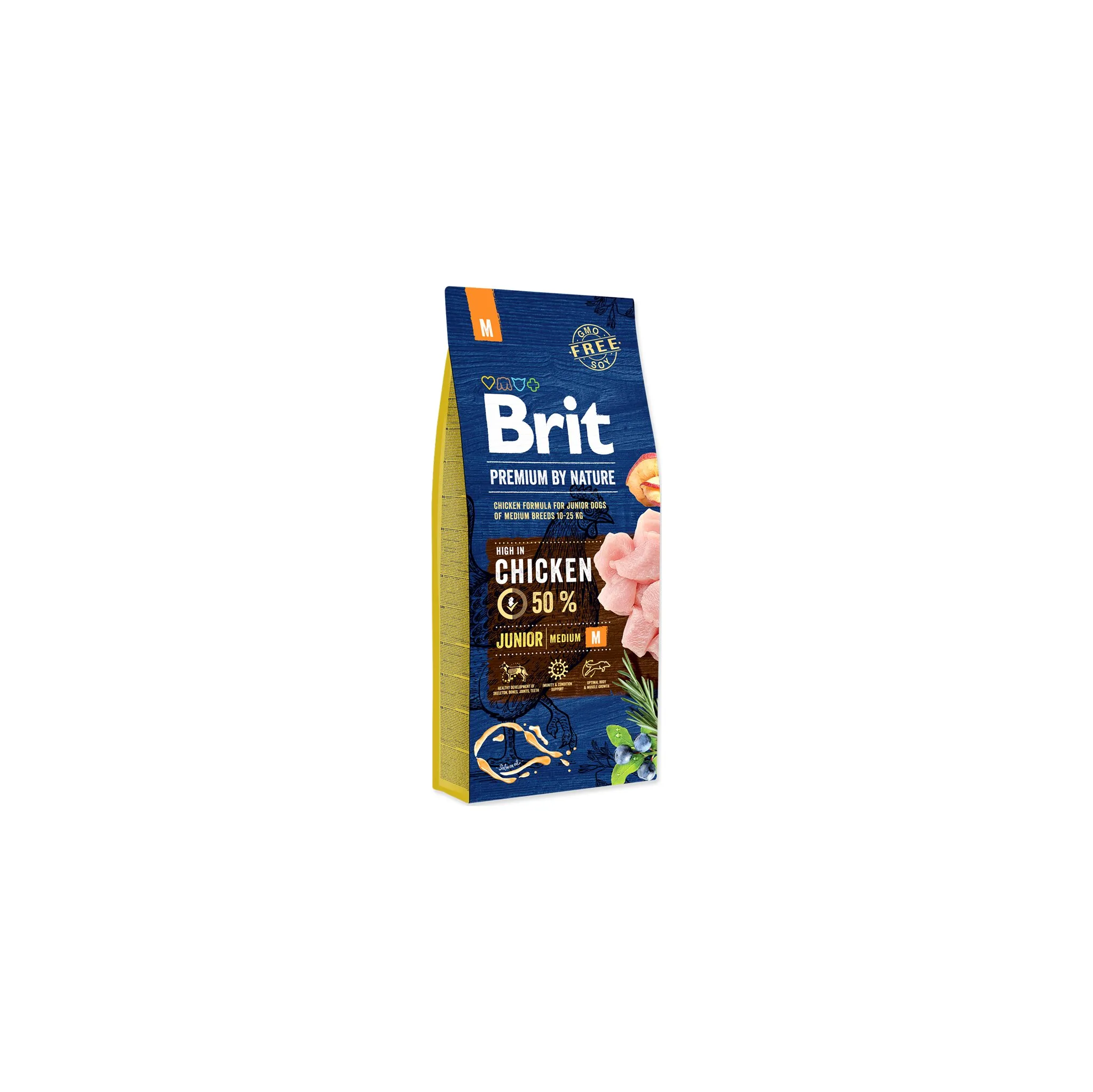 Fotografie 1 - Krmivo pro psa Brit Premium by Nature Junior M 15 kg