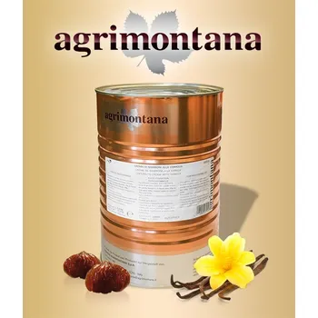 Krém kaštanový s vanilkou Bourbon Agrimontana (hladký) 5,2 kg/plechovka