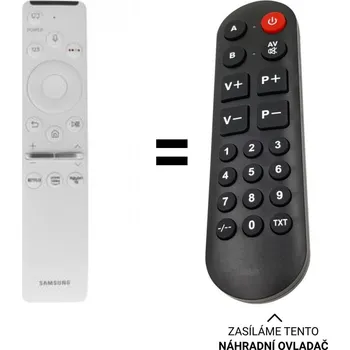 Dálkový ovladač Samsung QE32LS03T náhradní dálkový ovladač pro seniory.