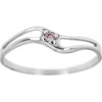 Prsten Zlatnictví U Kostela Dámský zlatý prsten s růžovým zirkonem F11br 60 2620-19502156