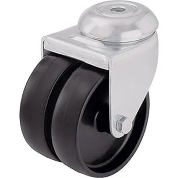 Pojezdové kolečko Blickle 106724 LMDA-POA 50G Dvojité otočné kolečko ve vidlici Ø kola: 50 mm nosnost (max.): 80 kg 1 ks