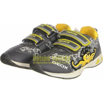Chlapecké tenisky Geox B52S9C 01450 C0070 dk grey/yellow Výprodej 25