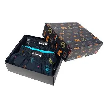 Trenýrky Meatfly pánské trenýrky Agostino Sanchez Gift Pack | Černá | Velikost XXL