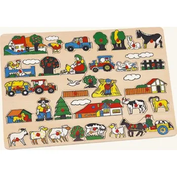 Puzzle Bino 88073 - Puzzle velká farma