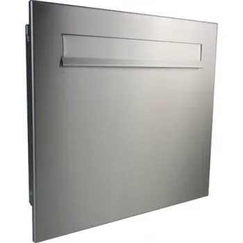 Poštovní schránka 1x poštovní schránka typu A do plotu a branky + čelní deska bez jmenovky - NEREZ