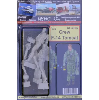 Plastikový model Plusmodel 1/32 Crew F-14 Tomcat (2 fig.)