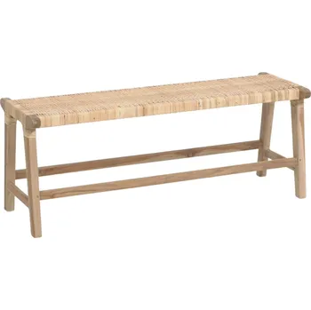Ratanová lavice Kave Home Beida 120 cm