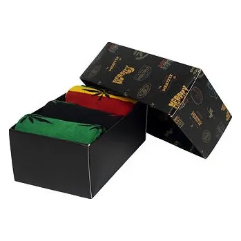 Pánské ponožky Meatfly pánské ponožky Ganja Green Gift Pack | Mnohobarevná | Velikost S/M