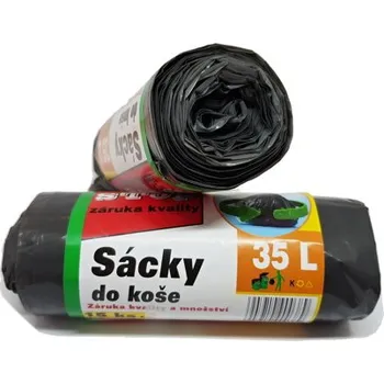 Sáček na potraviny Sáčky na odpad STOPPL 35L | Extra silné | 15 ks | Černé (odpadkové pytle | sáčky do koše | extra silné pytle | černé pytle na odpad | 35L pytle | STOPPL | LDPE pytle | odolné sáčky | pytle do odpadkového koše | 15 ks balení | hygienické pytle | pevné)