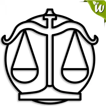 Váhy dřevěná dekorace