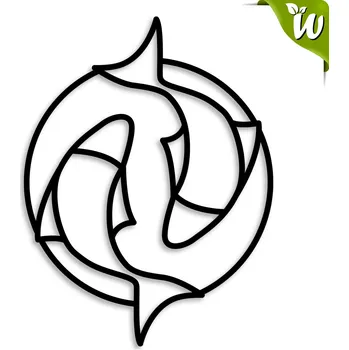 Ryby dřevěná dekorace