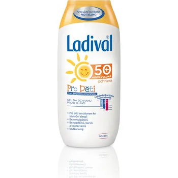 Přípravek na opalování Ladival Gel na ochranu proti slunci pro děti s alergickou pokožkou SPF50+ 200 ml
