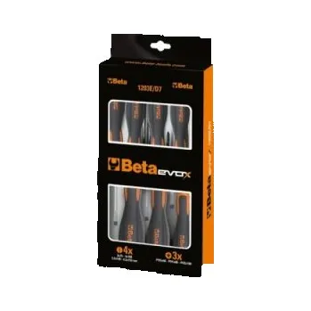 Šroubovák Sada šroubováků BETA 1203E/D7, kombinovaná sada, ploché a křížové šrou