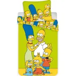Jerry Fabrics povlečení The Simpsons family "Green" 140x200 70x90