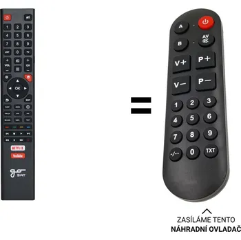 Dálkový ovladač GoSAT GS5060 náhradní dálkový ovladač pro seniory.