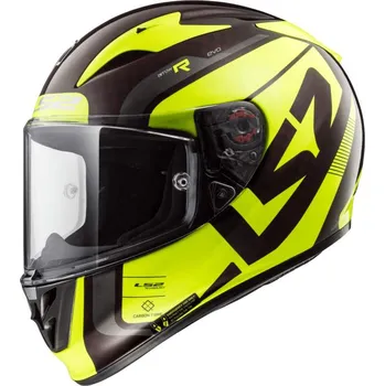 Helma na motorku LS2 FF323 ARROW C EVO STING WINEBERRY H-V YELLOW (velikost helmy: XS (53-54cm))