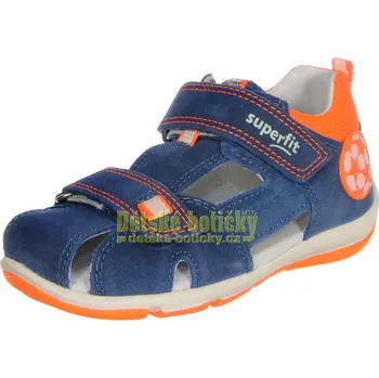 Chlapecké sandály Superfit 0-609142-8000 Freddy blau/orange 23
