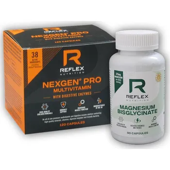 Recenze Reflex Nutrition Nexgen Pro + Digestive Enzymes + Reflex Albion Magnesium 120 + 90 cps.
