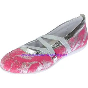 Dívčí polobotky Richter 3414 733 3502 silver/fuchsia 35