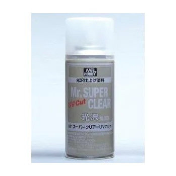 Modelářská barva Gunze Sangyo B522 Mr. Super Clear UV- lak lesklý s UV filtrem ve spreji 170ml
