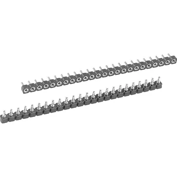 Elektrický konektor W a P Products 186-40-1-50-00 186-40-1-50-00 IO zásuvková lišta Rastr (rozteč): 2.54 mm Pólů: 40 1 ks