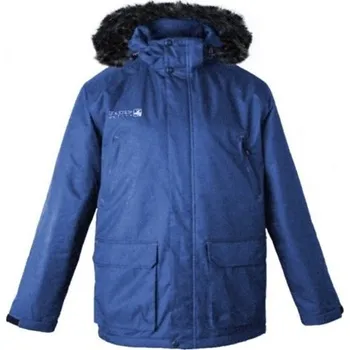 Pánská zimní funkční bunda - parka Deproc Dawson šedo-modrá vodní sloupec 8000 mm 3XL až 4XL - 4XL