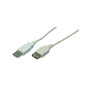 Kabel do PC  LogiLink Prodlužovací kabel USB 2.0, šedý, 5m
