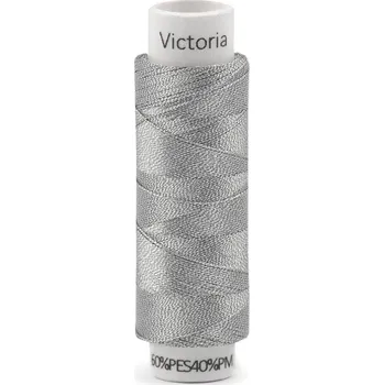 Nit Metalické nitě Victoria 100 m, barva 1/ 01 stříbrná