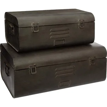 Truhla Atmosphera Kovové bedny s úložným prostorem 2 ks