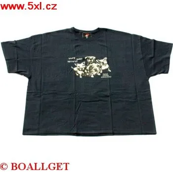 Pánské tričko Pánské tričko YOUNG SWEET TERRORIST černé krátký rukáv 3XL - 4XL Mastiff Brothers ODE-P60056 - 130