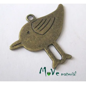 Přívěsek Přívěsek PTÁK 27x33mm, 1ks, staromosaz