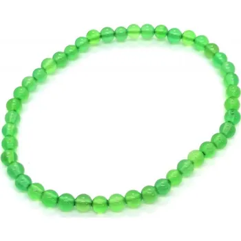 Náramek Náramek kuličky 4mm ACHÁT ZELENÝ SKN4_AZE