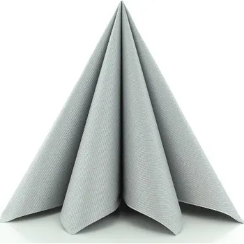 Papírový kapesník Ubrousek 40x40 cm - Airlaid stříbrný - 1 ks