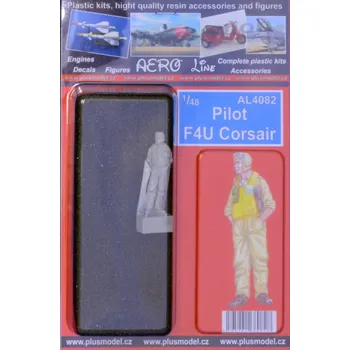 Plastikový model Plusmodel 1/48 Pilot F4U Corsair (1 fig.)