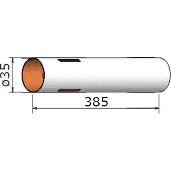RC model ostatní Klima papírová trubka 35x385 mm, 3 drážky