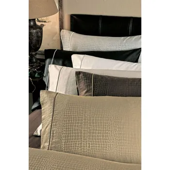 Povlečení Povlečení Valeron Crocodile Brown Rozměr: 140x200 + 70x80 cm, Materiál: Bavlněný satén