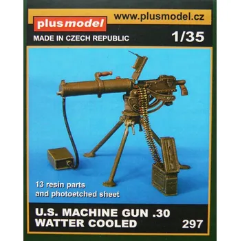 Plastikový model Plusmodel 1/35 U.S. Machine Gun .30 Water Cooled