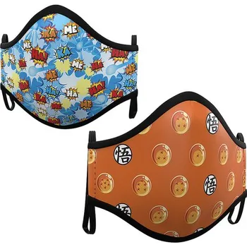 Karnevalová maska My Other Me - Rouška Dragon Ball pro děti (2 ks.) - 3-5 years