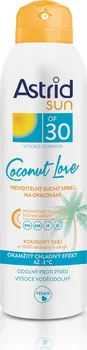 Přípravek na opalování Astrid Coconut Love neviditelný suchý sprej na opalování SPF30 150 ml