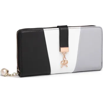 Peněženka Černošedá dlouhá dámská peněženka Livvy