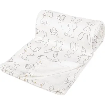 Dětská deka Kaarsgaren Lehká letní deka 100x150cm zajíčci