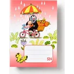 Školní sešit Bobo A5 524 Krteček, linkovaný, bezdřevý, 20 listů