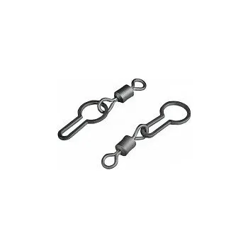 MIKADO Obratlík ss sponou na PVA #8 / BLACK MATT – 10 ks AMC-9062