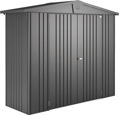 Biohort Zahradní domek EUROPA 2A, tmavě šedá metalíza (Rozměr 244 x 84 x 203cm)