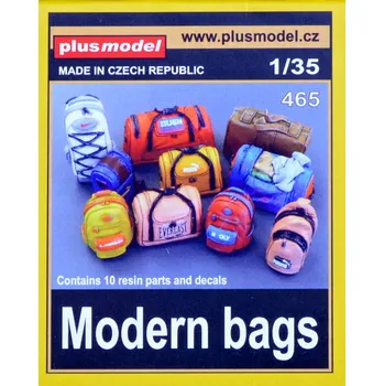 Plastikový model Plusmodel 1/35 Modern bags (10 resin parts & decals)