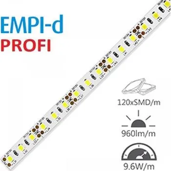 LED páska Epiled LED pásek 12V PROFI 5m 9,6W/m 120ks/m 2835 TEPLÁ BÍLÁ
